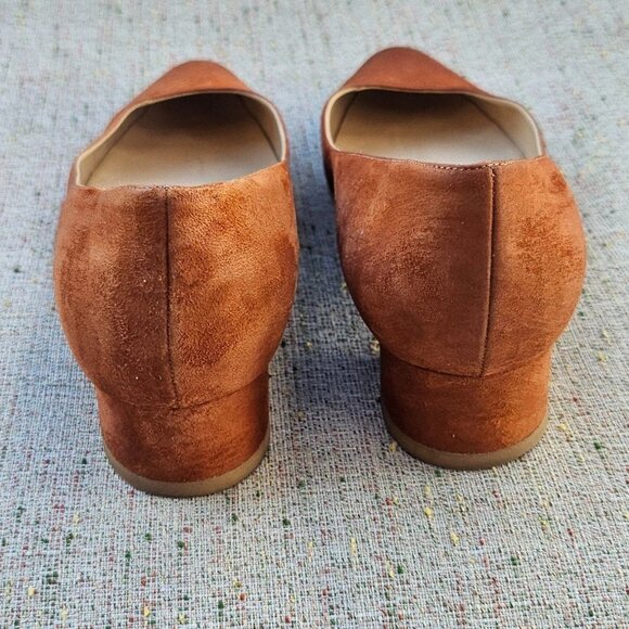 Manolo Blahnik Women Shoes Brown Suede Leather Upper Sandal Made Italy Size 35.5 - Picture 9 of 12